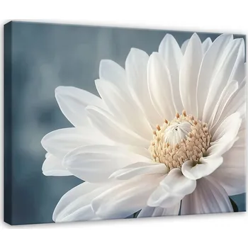 Obraz OBRAZ KVĚT 3D BÍLÝ ABSTRAKCE DO LOŽNICE OBÝVÁKU KUCHYNĚ NA PLÁTNĚ 40x30