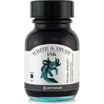 Octopus voděodolný inkoust na malování i psaní, petrolejový axolotl Objem: 50 ml