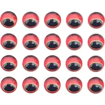 SAMOLEPÍCÍ 3D OČI SNAKE RED-3MM 20KS