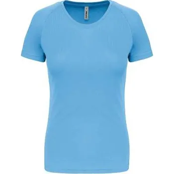 Dámské tričko Proact Ladies' Short-sleeved Sports T-shirt, modrá (Stone Blue)