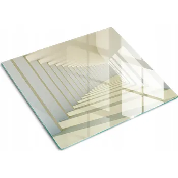 Obraz Dekorativní Kuchyňská Deska z Tvrzené Sklo na Krájení, Vzor Korytarz, 60x52 cm