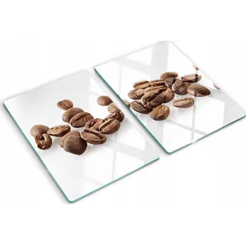Obraz Skleněné Dekorativní Desky Na Servírování Jednohubek Kávová zrna 2x40x52 cm