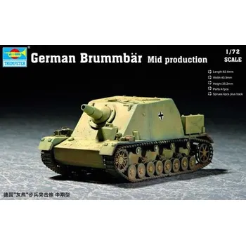 Plastikový model German Brummbar Mid production - Trumpeter 07211