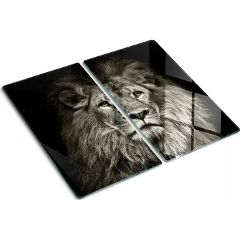 Obraz Kuchyňské Multifunkční Dekorativní Desky Tvrzené Sklo Lev 2x30x52 cm