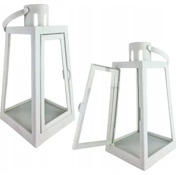 Svícen OZDOBNÁ LUCERNA LAMPION DEKORAČNÍ LED BÍLÁ