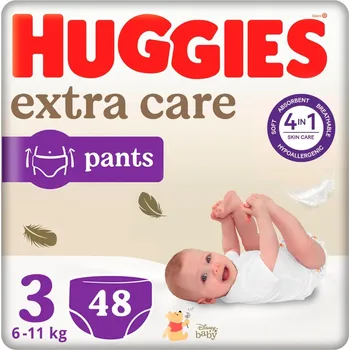 Plenkové kalhoty Huggies Extra Care Pants 3 48 ks