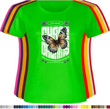 damske-levne-bavlnene-tricko-digitalni-potisk-sen-motyl Barva: Lime - limetková, velikost: L