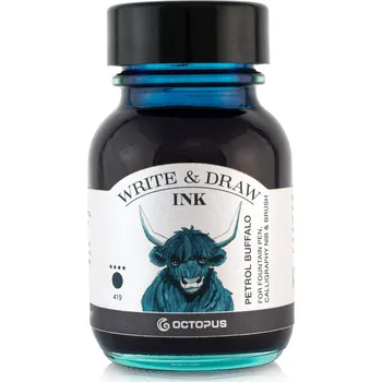 Octopus voděodolný inkoust na malování i psaní, petrolejový bůvol Objem: 50 ml