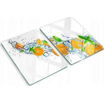 Obraz Skleněné Dekorativní Desky Na Servírování Jednohubek Pomeranče 2x40x52 cm