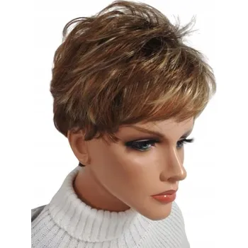 Paruka Paruka krátké syntetické vlasy tmavá blond Gisela Mayer dámská