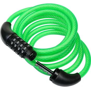 Zámek na kolo RICHTER CZECH Ocelový zámek RL.567.8x1800 Barva: Zelená