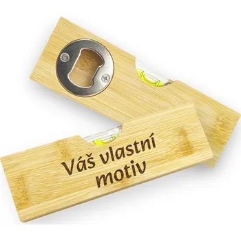 Žertovný předmět GRAVENO Otvírák s vodováhou – „NA ROVINU“