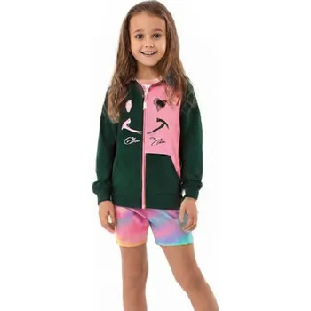 Dívčí kraťasy DÍVČÍ KRAŤASY BATIKOVANÉ CY1011 Velikost: 128, Barva: Batika růžovo/ sv.modrá