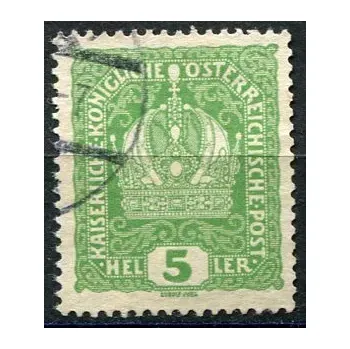 Poštovní známka (1(1916) MiNr. 186 - O - Rakousko-Uhersko - Císařská koruna