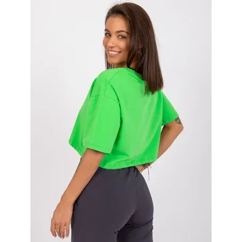Světle zelený dámský crop top RV-TS-7541.06-green Velikost: M