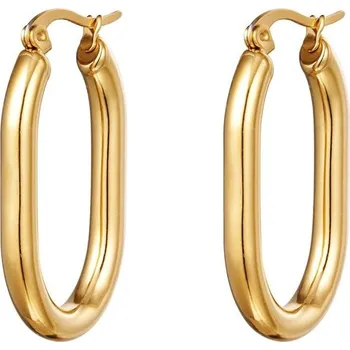 Náušnice ORNAMENTI Pozlacené náušnice Pearl Square gold