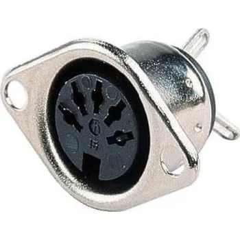 Elektrický konektor KONEKTOR DIN 5 KOLÍK 180° samice do panelu