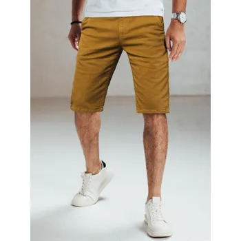 Pánské oblečení Pánské džínové šortky velbloudí barvy