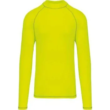 Proact Men's Technical Long-sleeved T-shirt With Uv Protection, žlutá (Safety Green)