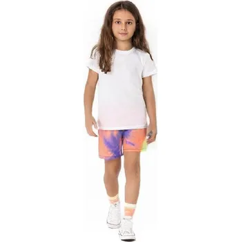 Dívčí kraťasy DÍVČÍ KRAŤASY BATIKOVANÉ CY1011 Velikost: 116, Barva: Batika fialovo/ oranžová