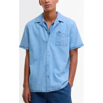 Pánské tričko Barbour Gipton Denim Short-Sleeved Shirt