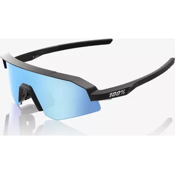 Sluneční brýle Brýle 100% Slendale XS Matte Black/Hiper Blue Multilayer Mirror
