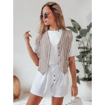 Dámské kraťasy Dámské látkové šortky SUMMER TRIP bílé