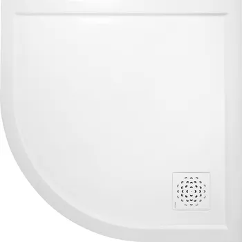 Sprchová vanička GELCO XENA sprchová vanička z litého mramoru, čtvrtkruh 90x90cm, R550, bílá HX559