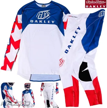 MX komplet TroyLeeDesigns SE ULTRA Oakley Vision White Blue Set