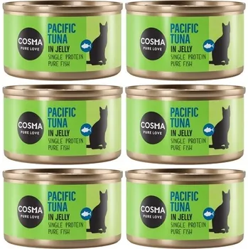 Krmivo pro kočku Vlhké Krmivo Cosma Original v želé, příchuť Tuňák Pacifický 400 g, 6 ks