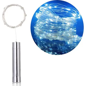 Vánoční dekorace Vánoční světelný řetěz do láhve | dekorace, světýlka - Studená bílá , 2m-20LED diod