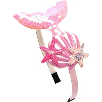 Čelenka Duhová čelenka mořské panny pro děti | dívčí čelenka, dětský doplněk - Č. 4