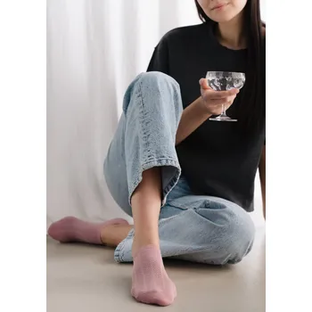 Dámské ponožky Vzorované dámské ponožky Steven Comet 3D, tmavě modrá 35-37 i384_69749799