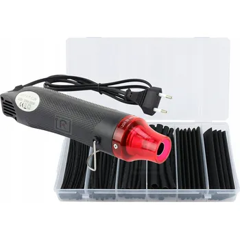 Horkovzdušná pistole SMRŠŤOVACÍ TRUBICE ČERNÉ 100x + HORKOVZDUŠNÁ PISTOLE MF300