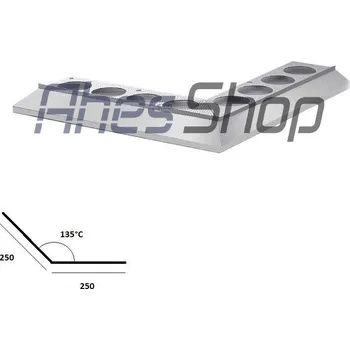 okap Roh MAXI 135° 25x25cm - elox stříbrná