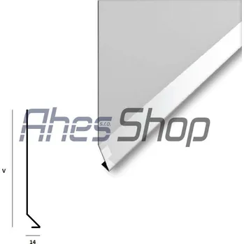 Plech Plech STONE 2,0m š.200mm - elox stříbrná