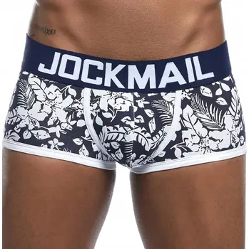 Boxerky JOCKMAIL Pánské boxerky s květinovým vzorem, tmavě modré, velikost M