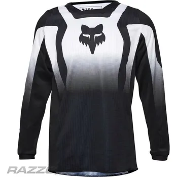 Moto dres Dětský dres na motokros FOX 180 Jersey Youth Lean Black White 2025 KL