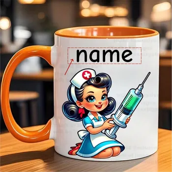 Keramický hrnek s motivem sestry - s vaším potiskem Barva: oranžová