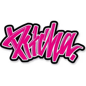 Polep vozidla PITCHA nálepka LOGO pink/black - S