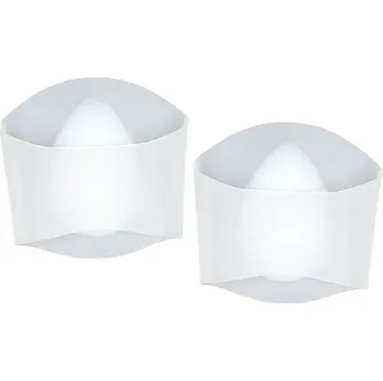 Vložka do bot Podpora klenby pro ploché nohy bez bolesti | ortopedické vložky, silikonové pomůcky - bílá (2 ks)