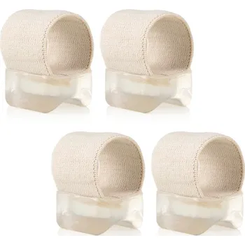 Gelový silikonový oddělovač na vbočený palec a bolest | oddělovač prstů, ortéza na palec - Bílá - 4 ks