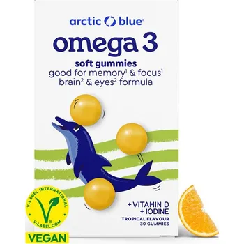 Arctic blue® Kids Vegan Omega 3 30 gummies (250mg DHA & Vitamin D 200IU) Varianta: Kids Vegan Omega 3 30 gummies (250mg DHA and Vitamin D 200IU)