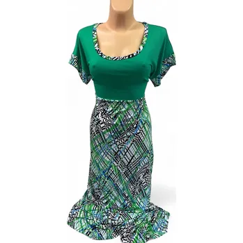 Dámské šaty Dámské šaty, Barva Zelená, Velikost XXXL 54, Materiál 96% Viskoza 4% Lycra