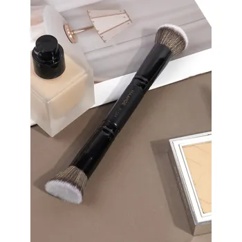 Kosmetický štětec Oboustranný štětec na make-up a korektor | kosmetické potřeby - Černá Šedá