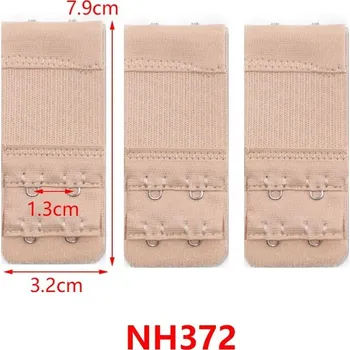 Podprsenka Prodlužovač podprsenky s háčky pro rozšíření | intimní doplněk, spodní prádlo - NH372 3ks béžová