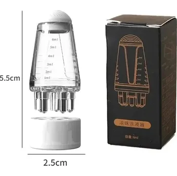 Masážní přístroj Růst vlasů hřeben s olejovým aplikátorem | masážní hřeben, masážní pomůcka - 6ml - Bílá