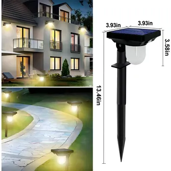 Venkovní osvětlení Solární venkovní světla s čidlem pohybu | osvětlení - Solární lampa na trávník , 4 ks