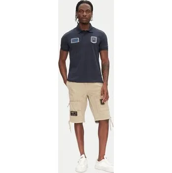 Aeronautica Militare Šortky z materiálu 251BE041CT1122 Béžová Regular Fit 58