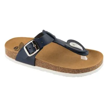 Dívčí obuv Scholl BOA VISTA KID modré dětské zdravotní žabky s ergonomickou stélkou Bioprint